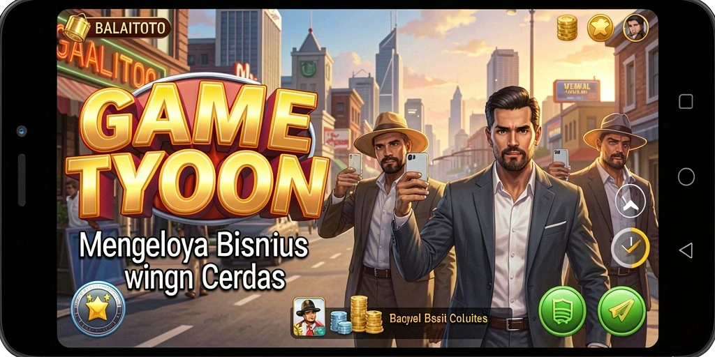 Screenshot BALAITOTO menampilkan gameplay seru dalam mengelola bisnis Tycoon.