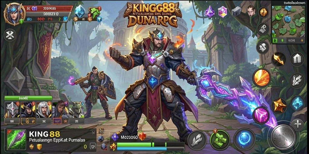 Screenshot dari gameplay RPG KING88 yang memukau.