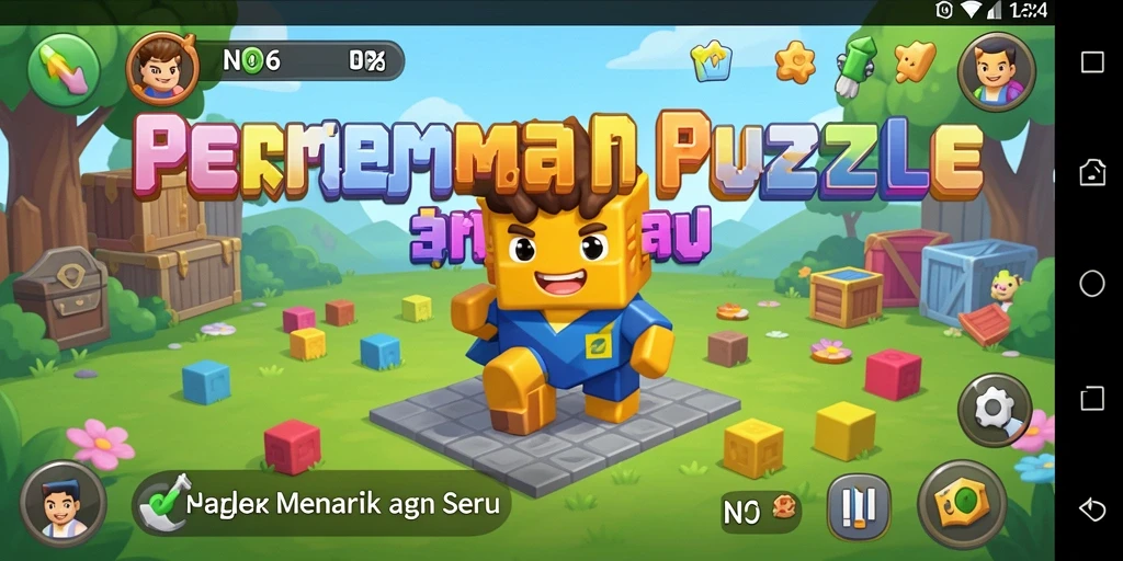 Tampilan gameplay N06 yang menantang dan penuh warna.