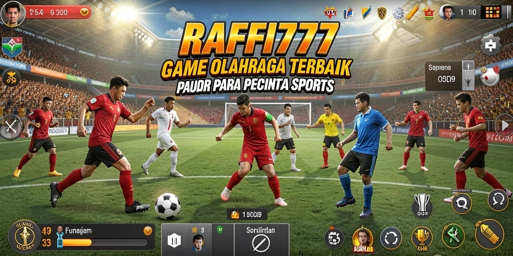 Tampilan gameplay seru dalam game olahraga RAFFI777.