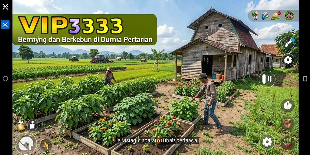Tampilan gameplay menarik dengan aktivitas bertani yang seru.